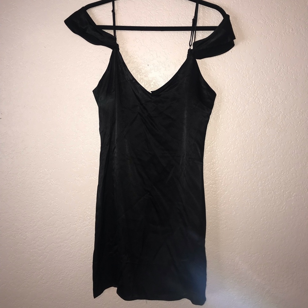 Black silky dress. Brand new.